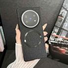For vivo X Fold5 CD Magsafe Magnetic Cloth Texture Phone Case(Black) - 1