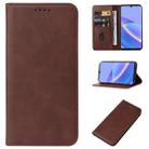 For TCL 40 SE Magnetic Closure Leather Phone Case(Brown) - 1