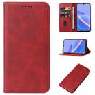For TCL 40 SE Magnetic Closure Leather Phone Case(Red) - 1