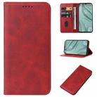 For TCL 40 XE Magnetic Closure Leather Phone Case(Red) - 1