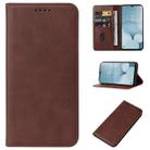 For TCL 40 XL Magnetic Closure Leather Phone Case(Brown) - 1