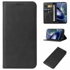 For TCL 50 5G Magnetic Closure Leather Phone Case(Black) - 1