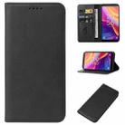 For TCL 501 Magnetic Closure Leather Phone Case(Black) - 1