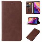 For TCL 501 Magnetic Closure Leather Phone Case(Brown) - 1