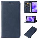 For TCL 502 Magnetic Closure Leather Phone Case(Blue) - 1