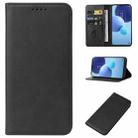 For TCL 405 / 406 / T506D Magnetic Closure Leather Phone Case(Black) - 1