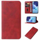 For TCL 405 / 406 / T506D Magnetic Closure Leather Phone Case(Red) - 1