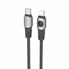 BOROFONE BU47 PD 27W USB-C/Type-C to 8 Pin Data Cable, Length: 1.2m(Black) - 1