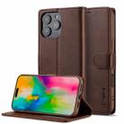 LC.IMEEKE Calf Texture Horizontal Flip Leather Case For iPhone 16 Pro Max(Brown) - 1