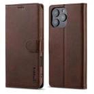 LC.IMEEKE Calf Texture Horizontal Flip Leather Case For iPhone 16 Pro Max(Brown) - 2