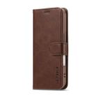 LC.IMEEKE Calf Texture Horizontal Flip Leather Case For iPhone 17(Brown) - 2