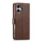 LC.IMEEKE Calf Texture Horizontal Flip Leather Case For iPhone 17(Brown) - 3