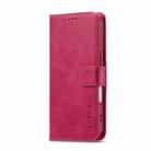 LC.IMEEKE Calf Texture Horizontal Flip Leather Case For iPhone 17(Red) - 2