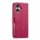 LC.IMEEKE Calf Texture Horizontal Flip Leather Case For iPhone 17(Red) - 3