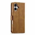 LC.IMEEKE Calf Texture Horizontal Flip Leather Case For iPhone 17(Yellow) - 3