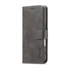 LC.IMEEKE Calf Texture Horizontal Flip Leather Case For iPhone 17(Grey) - 2