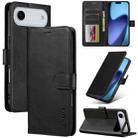 LC.IMEEKE Calf Texture Horizontal Flip Leather Case For iPhone 17 Air(Black) - 1