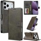 LC.IMEEKE Calf Texture Horizontal Flip Leather Case For iPhone 17 Pro Max(Grey) - 1