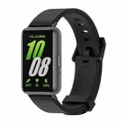 For Samsung Galaxy Fit 3 Mijobs Silicone Watch Band(Black) - 1