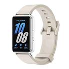 For Samsung Galaxy Fit 3 Mijobs Silicone Watch Band(Grey+Silver) - 1