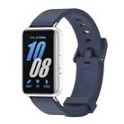 For Samsung Galaxy Fit 3 Mijobs Silicone Watch Band(Midnight Blue+Silver) - 1