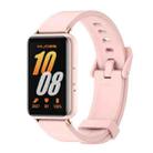 For Samsung Galaxy Fit 3 Mijobs Silicone Watch Band(Pink+Rose Gold) - 1