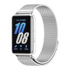 For Samsung Galaxy Fit 3 Mijobs Milan Magnetic Metal Watch Band(Silver) - 1
