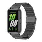 For Samsung Galaxy Fit 3 Mijobs Milan Buckle Metal Watch Band(Black) - 1