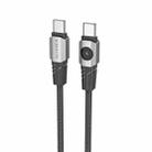 BOROFONE BU47 60W USB-C/Type-C to USB-C/Type-C Charging Data Cable, Length: 1.2m(Black) - 1