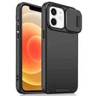 For iPhone 12 / 12 Pro Sliding Camshield TPU + PC Phone Case(Black) - 1