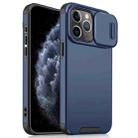 For iPhone 11 Pro Sliding Camshield TPU + PC Phone Case(Blue) - 1