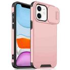 For iPhone 11 Sliding Camshield TPU + PC Phone Case(Pink) - 1