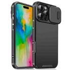 For iPhone 16 Pro Max Sliding Camshield TPU + PC Phone Case(Black) - 1