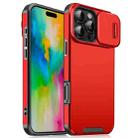 For iPhone 16 Pro Max Sliding Camshield TPU + PC Phone Case(Red) - 1