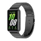 For Samsung Galaxy Fit 3 Mijobs Bamboo Metal Watch Band(Black) - 1