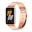 For Samsung Galaxy Fit 3 Mijobs Bamboo Metal Watch Band(Rose Gold) - 1