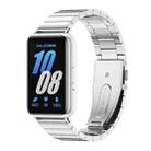 For Samsung Galaxy Fit 3 Mijobs Bamboo Metal Watch Band(Silver) - 1