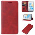 For Honor 100 Magnetic Closure Leather Phone Case(Red) - 1