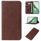 For Honor Magic6 Pro Magnetic Closure Leather Phone Case(Brown) - 1