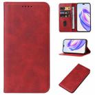 For Honor X50i+ Magnetic Closure Leather Phone Case(Red) - 1