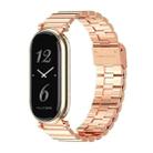 For Xiaomi Mi Band 8 Mijobs GT4 Bamboo Buckle Metal Watch Band(Rose Gold) - 1