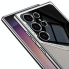 For Samsung Galaxy S25 Ultra 5G GKK Leather Electroplating Supersonic Speed Shockproof Phone Case(Carbon Fibre) - 3