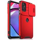 For Motorola Moto G Power 5G 2023 Sliding Camshield TPU + PC Phone Case(Red) - 1