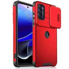 For Motorola Moto G Stylus 5G 2022 Sliding Camshield TPU + PC Phone Case(Red) - 1