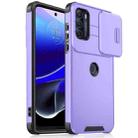 For Motorola Moto G Stylus 5G 2022 Sliding Camshield TPU + PC Phone Case(Purple) - 1