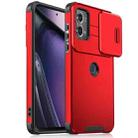 For Motorola Moto G Stylus 5G 2023 Sliding Camshield TPU + PC Phone Case(Red) - 1