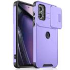 For Motorola Moto G Stylus 5G 2023 Sliding Camshield TPU + PC Phone Case(Purple) - 1