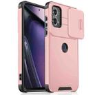 For Motorola Moto G Stylus 5G 2023 Sliding Camshield TPU + PC Phone Case(Pink) - 1