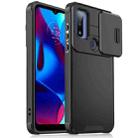 For Motorola Moto G Pure/G Power 2022 Sliding Camshield TPU + PC Phone Case(Black) - 1