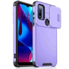 For Motorola Moto G Pure/G Power 2022 Sliding Camshield TPU + PC Phone Case(Purple) - 1